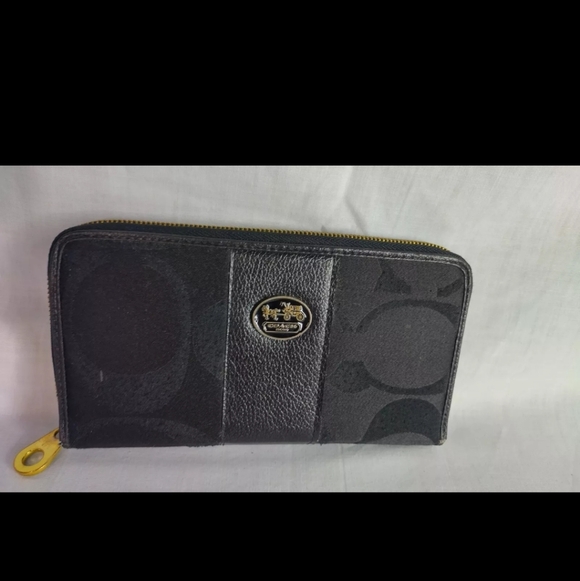 Vtg Coach Clutch Wallet Deep Thread Evening Fashion - Picture 2 of 16